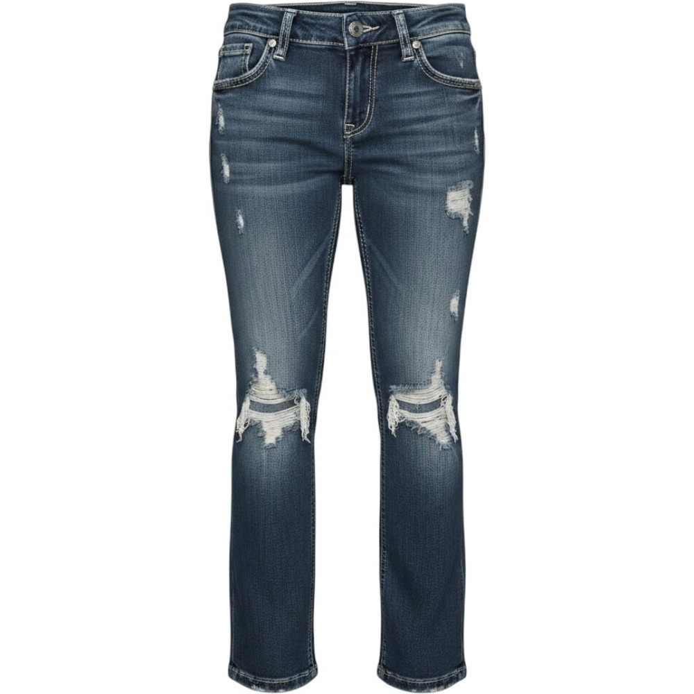 Silver Jeans‎ Aiko Bootcut W27/L31 Distressed Studded Y2K Low Rise Women